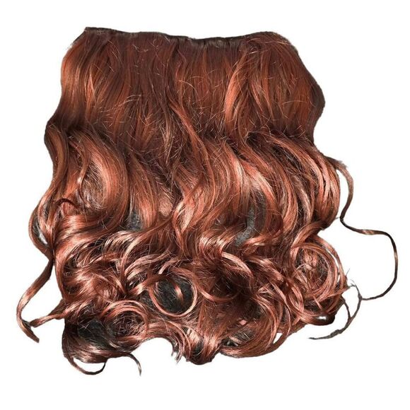 Chelsey Smith Crowns Single Weft Halo Extensions-Auburn with Dark Copper Highlig - Picture 2 of 6